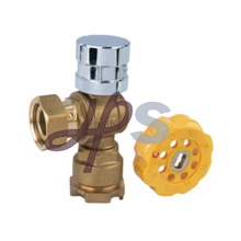 Angle Type Brass Magnetic Lockable Ball Valve for Water Meter